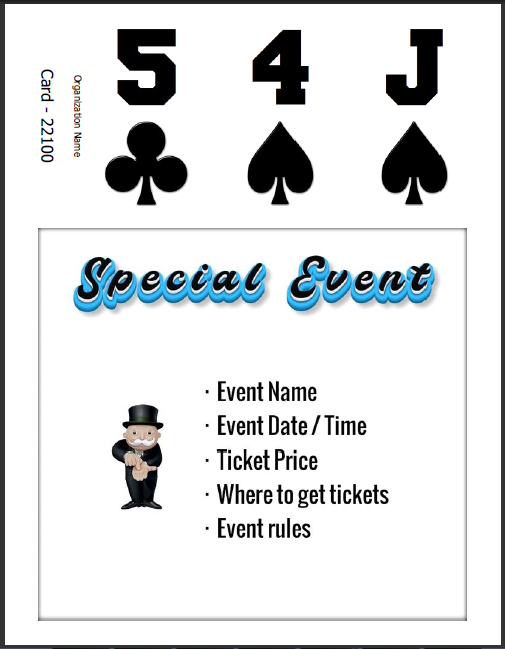 Special event card